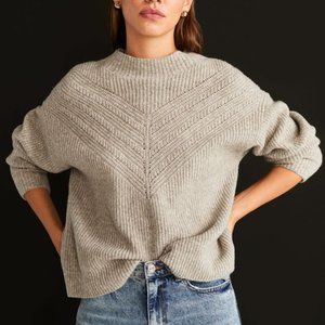 MANGE Open work-detail sweater size L